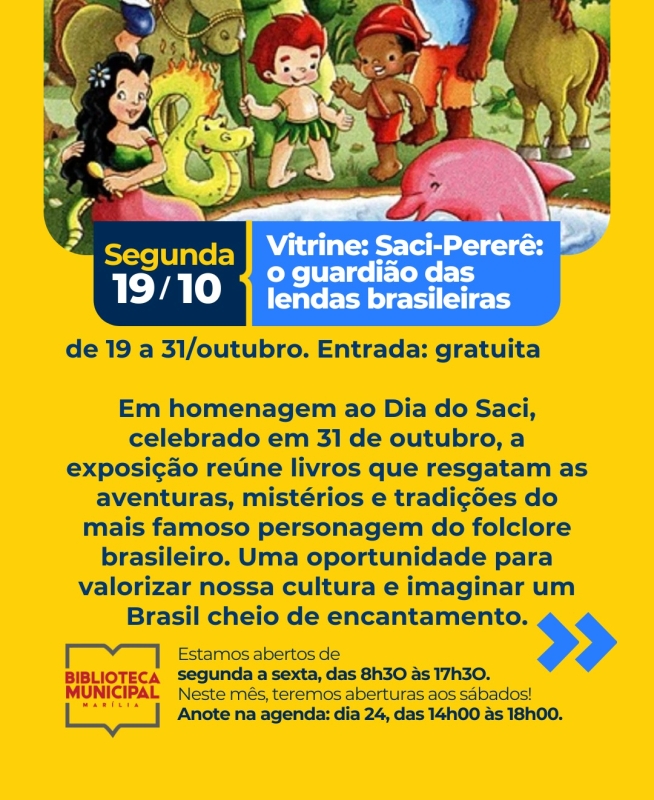 Evento exposicao-saci-perere-o-guardiao-das-lendas-brasileiras