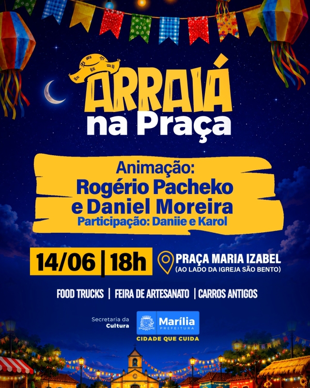 Noticia secretaria-municipal-da-cultura-realiza-arraia-na-praca-com-musica-comidas